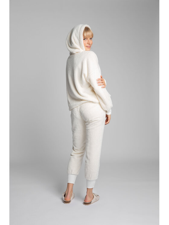 LaLupa LaLupa Bluza LA003 Écru Comfortable Fit