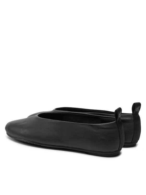 Calvin Klein Jeans Calvin Klein Jeans Baleríny Ballerina Leather YW0YW01803 Černá