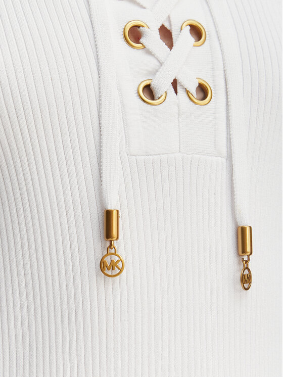 MICHAEL Michael Kors MICHAEL Michael Kors Bluse MS661FZ5ZV Weiß Slim Fit