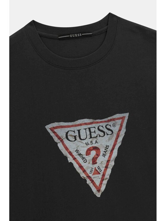 Guess Guess T-Shirt 184893 Szary Classic Fit