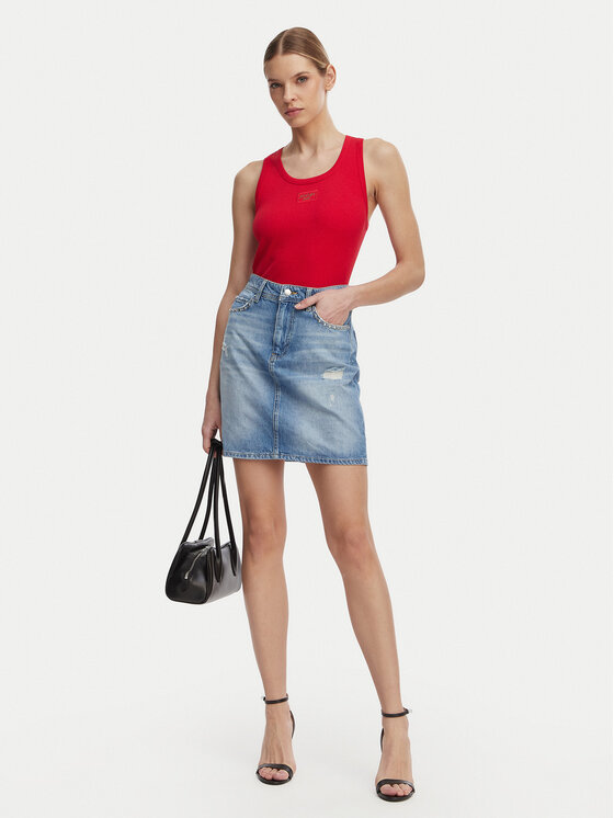 JOOP! Jeans JOOP! Jeans Top Tana 30046103 Rdeča Slim Fit