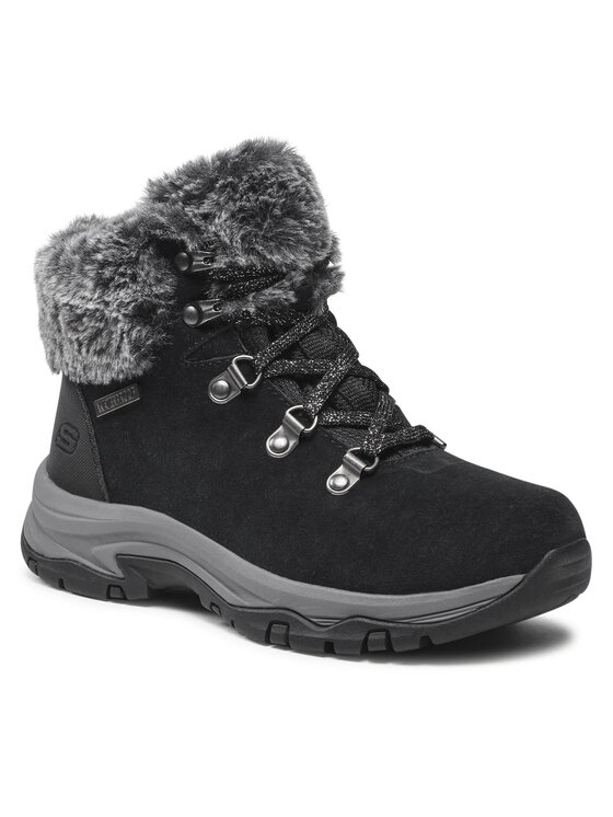 Skechers Skechers Īsie zābaki Falls Finest 167178/BLK Melns