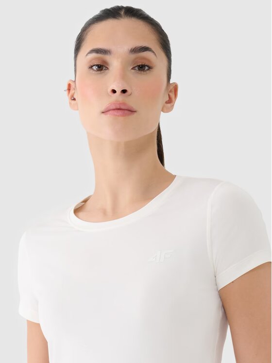 4F 4F Tričko 4FRSS25TFTSF1235-11S Biela Regular Fit