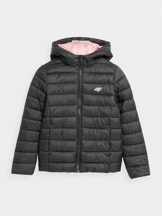 4F 4F Μπουφάν χειμωνιάτικο 4FJAW23TDJAF266 Μαύρο Regular Fit