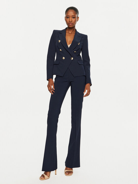 Rinascimento Rinascimento Pantaloni din material CFC0119998003 Bleumarin Regular Fit
