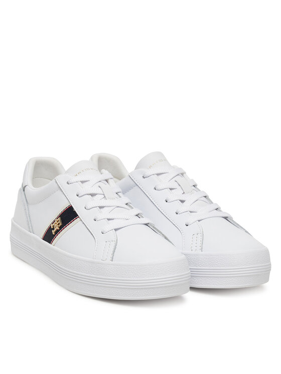Tommy Hilfiger Tommy Hilfiger Сникърси Vulc Webbing Sneaker FW0FW08903 Бял