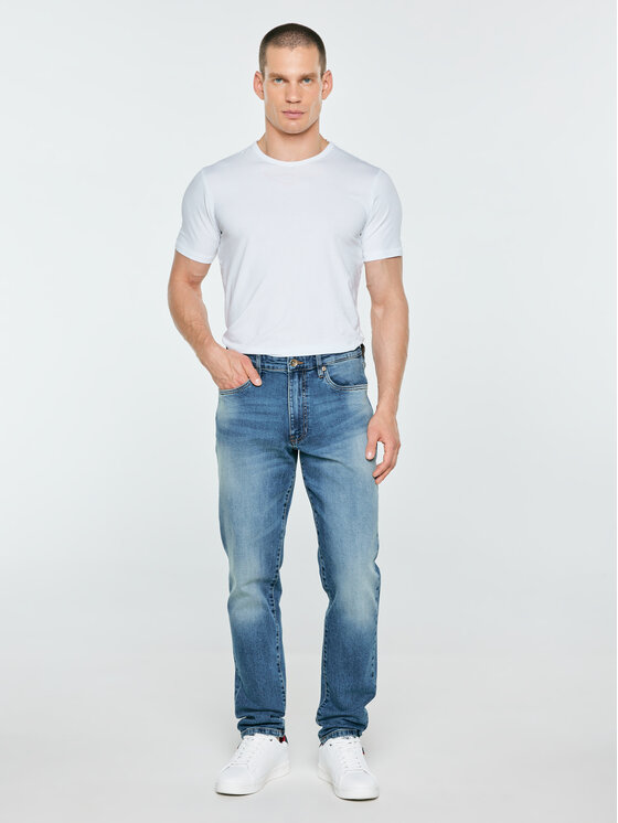 BIG STAR BIG STAR Jeansy HARPER Niebieski Tapered Fit