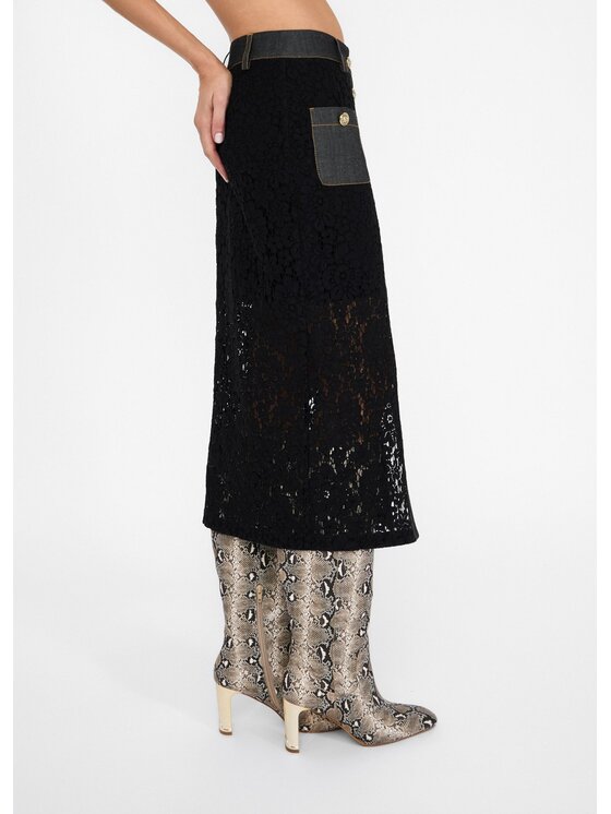 Liu Jo Liu Jo Gonna di jeans UF5207J407888000 Nero Regular Fit