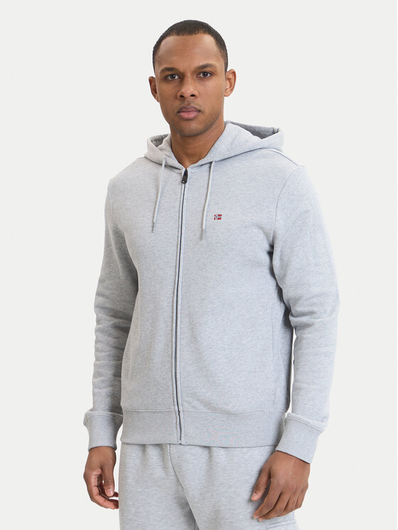 Napapijri Napapijri Bluză Balis NP0A4HHV Gri Regular Fit