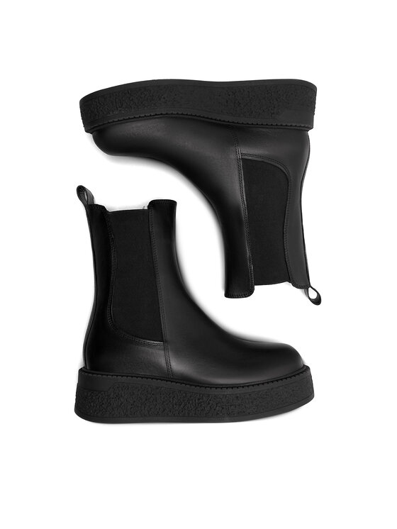 Badura Badura Klassische Stiefeletten BIBAO-0701 Schwarz