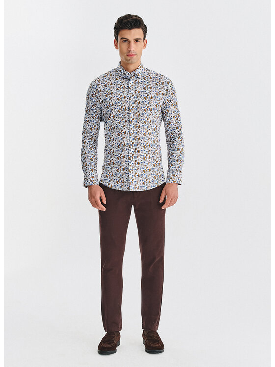 Pako Lorente Pako Lorente Koszula P25WF-1X-058 Biały Slim Fit