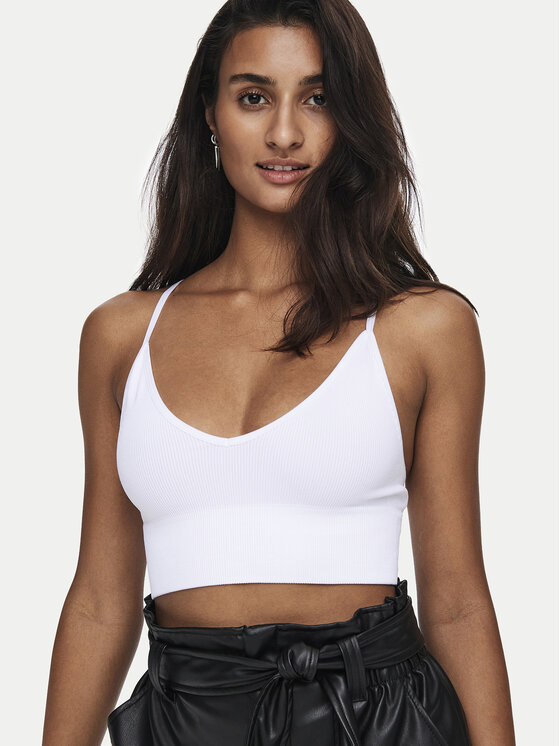 ONLY ONLY Biustonosz top Vicky 15201539 Biały