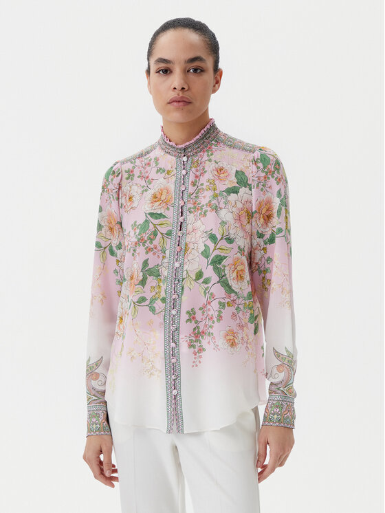 Hale Bob Hale Bob Camicia with silk Hanna 4YPR252A Rosa Regular Fit