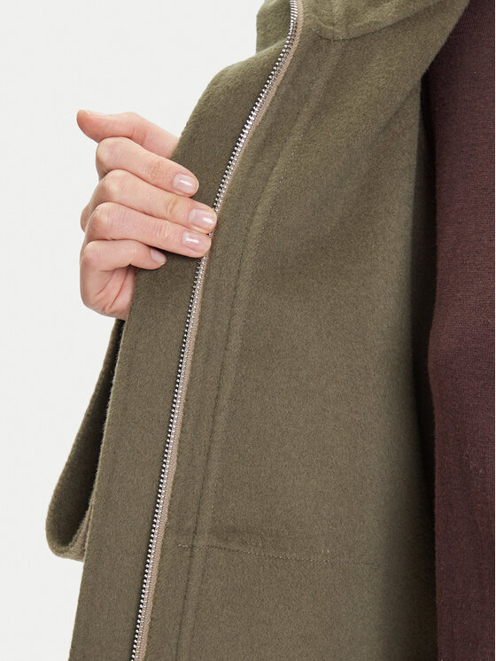 MAX&Co. MAX&Co. Płaszcz wełniany Letizia 2526086071200 Zielony Oversize