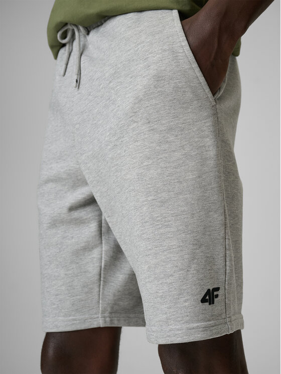 4F 4F Športové kraťasy BASIC+ Svetlosivá Regular Fit