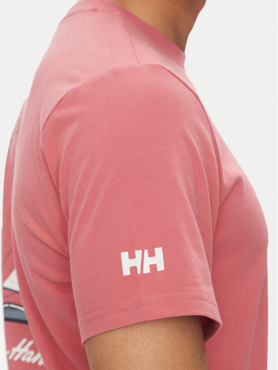 Helly Hansen Helly Hansen Marškinėliai Shoreline 54601 Raudona Regular Fit