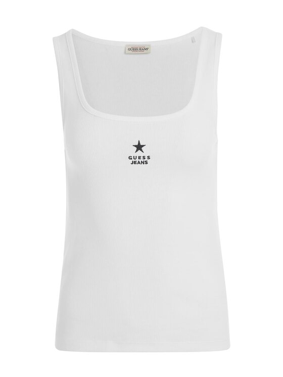Guess Jeans Guess Jeans Top 165717 Bílá Classic Fit