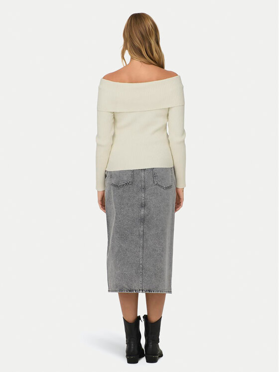ONLY ONLY Džemper Katia 15311830 Écru Regular Fit