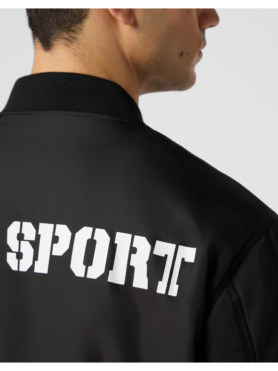Plein Sport Plein Sport Kurtka bomber 28345 Czarny Regular Fit