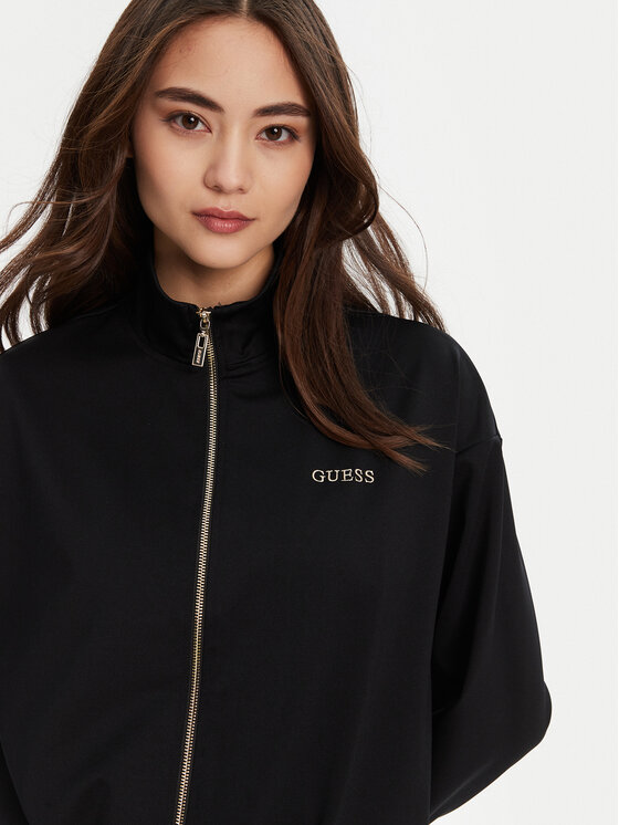 Guess Guess Μπλούζα V5YL09 KCX42 Μαύρο Regular Fit