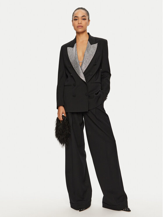 PINKO PINKO Pintsak Manduria 102848 A1JT Must Regular Fit