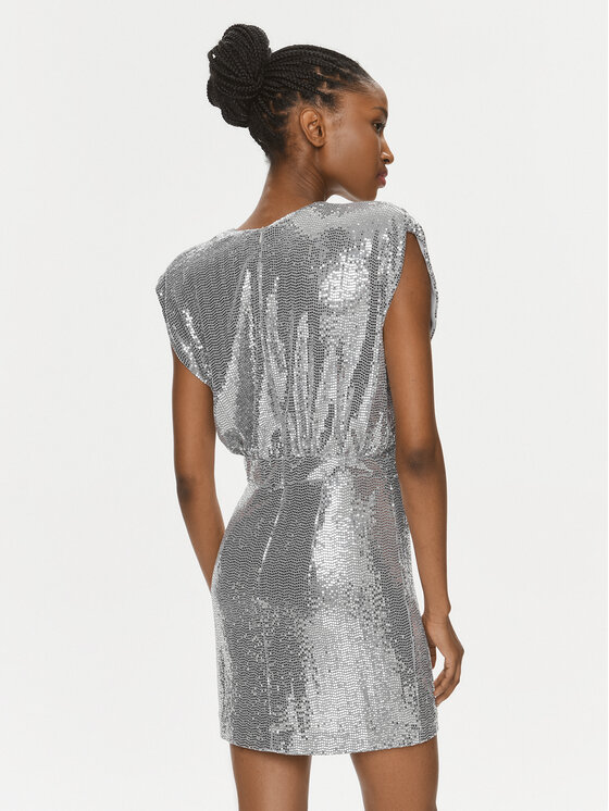 Rinascimento Rinascimento Coctailkleid CFC0116365003 Silberfarben Regular Fit