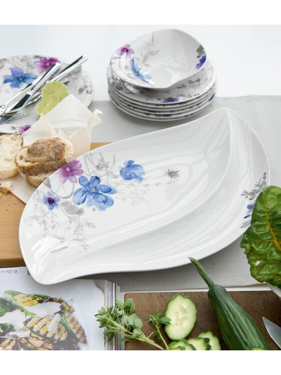 Villeroy & Boch Villeroy & Boch Półmisek Mariefleur Gris Serve & Salad Villeroy & Boch Biały