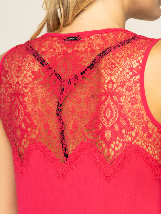 Guess Guess Top Sl Mariam W01H85 WA2E0 Ružová Regular Fit