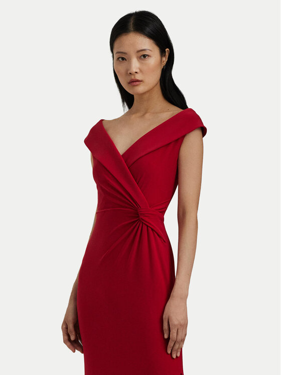 LAUREN RALPH LAUREN Abito da sera 253863940020 Rosso Slim Fit Modivo