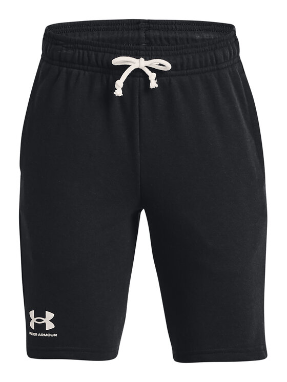 Under Armour Športové kraťasy UA RIVAL TERRY SHORT 1377255 Čierna Regular Fit