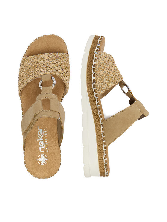 Rieker Rieker Pantoletten CEO-V1243-60 Beige