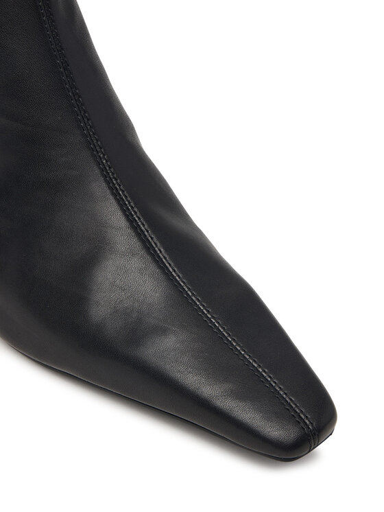 Tommy Hilfiger Tommy Hilfiger Stiefeletten Kitten Heel Leather Ankle Boot FW0FW09669 Schwarz