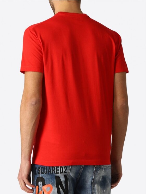 Dsquared2 Dsquared2 T-Shirt S79GC0039 S23009 Czerwony Regular Fit