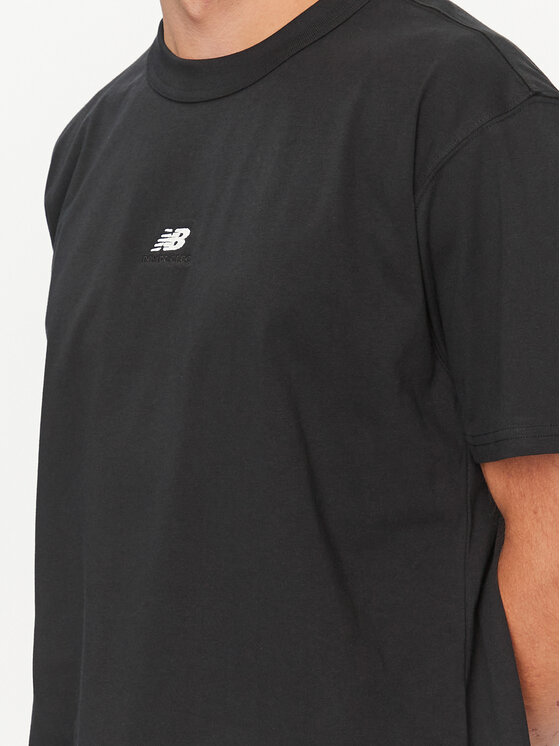 New Balance New Balance T-krekls Athletics Remastered Graphic Cotton Jersey Short Sleeve T-shirt MT31504 Melns Regular Fit