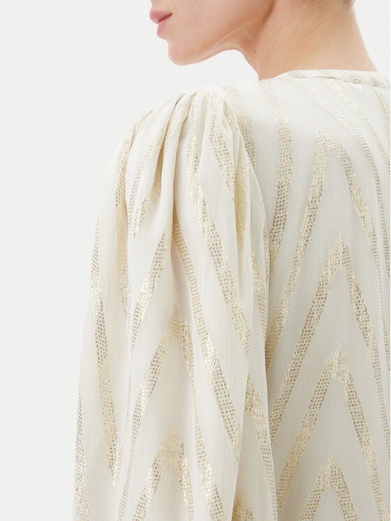Bruuns Bazaar Bruuns Bazaar Bluse Collard Majlya BBW4486 Beige Regular Fit