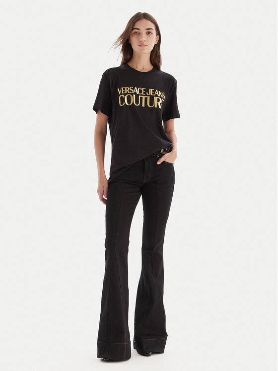 Versace Jeans Couture Versace Jeans Couture Jeansy 79HAB503 DW040 Czarny Flare Fit