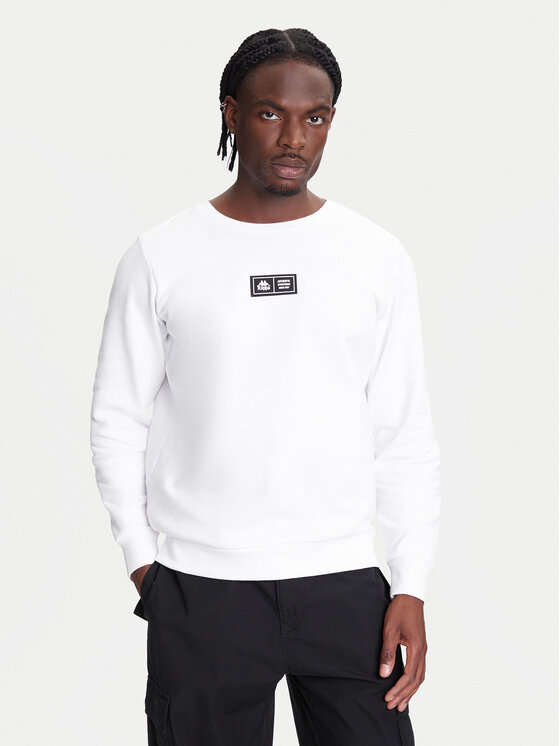 Kappa Kappa Pulóver Authentic Nymphe 321Y1MW Fehér Comfort Fit