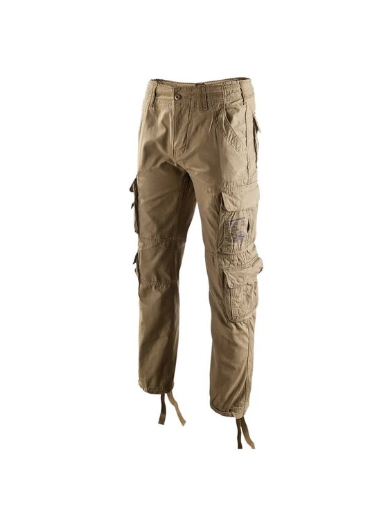 Brandit Brandit Spodnie cargo 1016.3.5XL Brązowy Slim Fit