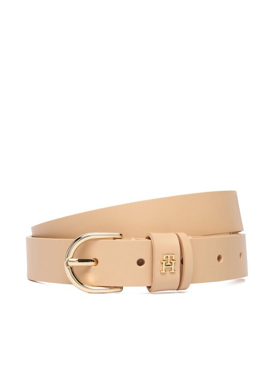 Tommy Hilfiger Tommy Hilfiger Dámský pásek Essential Effortless 2.5 Go AW0AW16836 Béžová