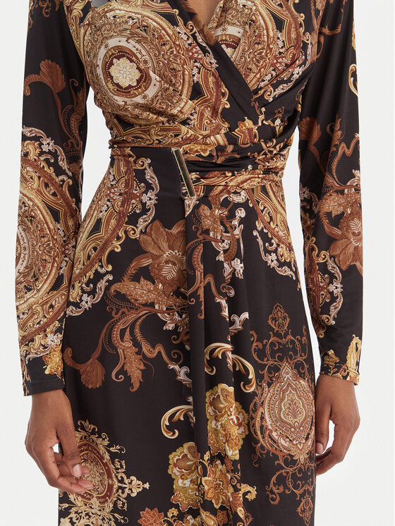 Rinascimento Rinascimento Коктейлна рокля CFC0020153002 Черен Slim Fit