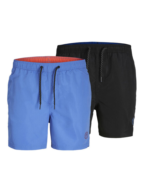 Jack&Jones Set 2 perechi de pantaloni scurți de înot Fiji 12238731 Colorat Regular Fit