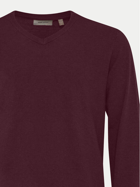 Blend Blend Pulover 20717955 Bordo rdeča Regular Fit