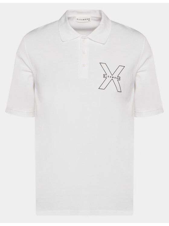 Richmond X Richmond X Polo Lisi UMP24207PO Biały Regular Fit