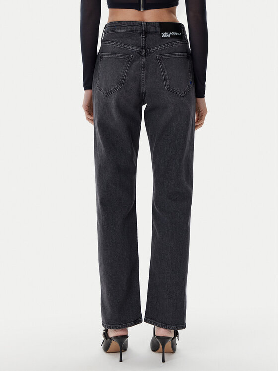 Karl Lagerfeld Jeans Karl Lagerfeld Jeans Blugi A1W10029 Gri Straight Fit