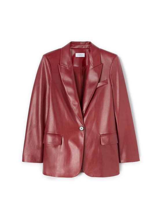 Motivi Motivi Giacca in similpelle Q735Q000958N026 Rosso Regular Fit