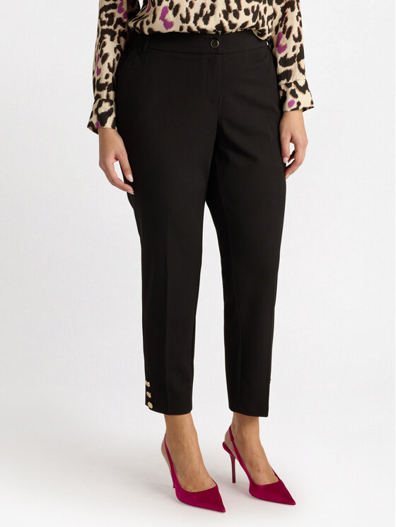 Fiorella Rubino Fiorella Rubino Spodnie materiałowe P126L002048N033 Czarny Slim Fit