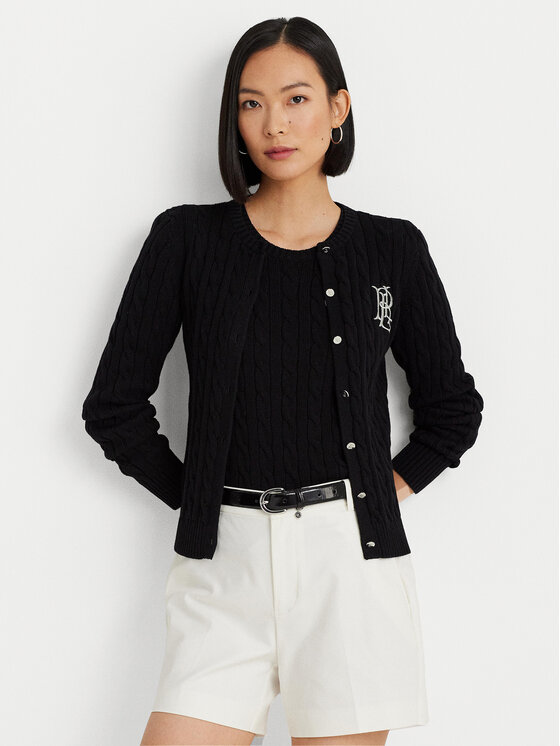 Lauren Ralph Lauren Cardigan 200932225003 Negru Slim Fit