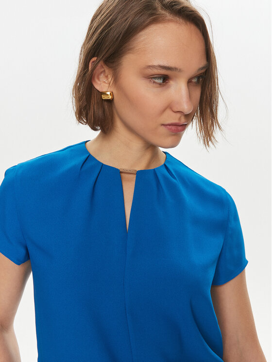 Calvin Klein Calvin Klein Bluzka K20K207062 Niebieski Regular Fit
