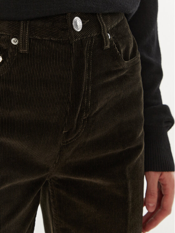 AMI Paris AMI Paris Szövet nadrág FTR420.CO0089 Barna Flare Fit