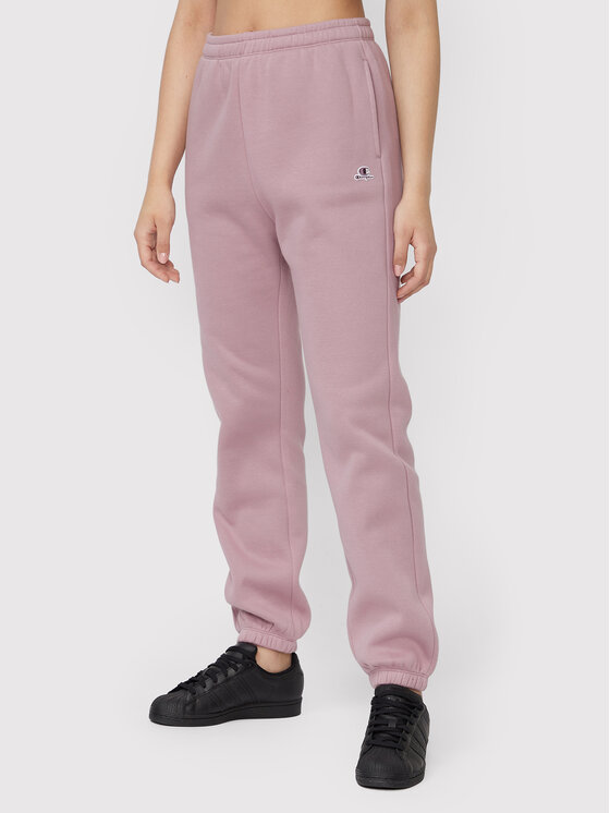 Champion Pantaloni trening Logo Embroidery Fleece 115487 Violet Relaxed Fit